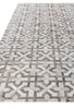 Exquisite Rugs Natural Hide 2209 Silver/Ivory Area Rug Closeup Image