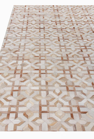 Exquisite Rugs Natural Hide 2210 Beige/Ivory Area Rug Closeup Image
