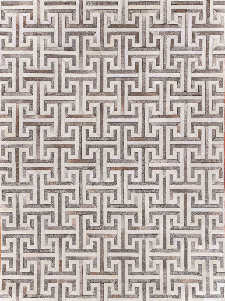 Exquisite Rugs Natural Hide 2214 Ivory/Charcoal/Multi Area Rug main image