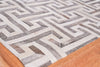 Exquisite Rugs Natural Hide 2214 Ivory/Charcoal/Multi Area Rug Corner Image