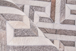 Exquisite Rugs Natural Hide 2214 Ivory/Charcoal/Multi Area Rug Pile Image