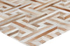Exquisite Rugs Natural Hide 2215 Beige/Multi Area Rug Corner Image