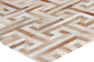 Exquisite Rugs Natural Hide 2215 Beige/Multi Area Rug Corner Image
