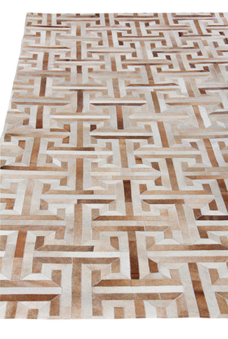 Exquisite Rugs Natural Hide 2215 Beige/Multi Area Rug Closeup Image