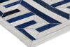 Exquisite Rugs Natural Hide 2216 Blue/Multi Area Rug Corner Image