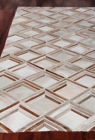 Exquisite Rugs Natural Hide 2218 Beige Area Rug Closeup Image