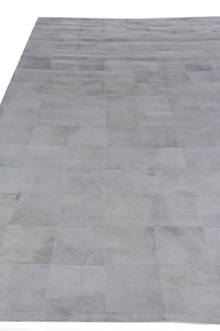 Exquisite Rugs Leather Suede 2222 Gray Area Rug Closeup Image