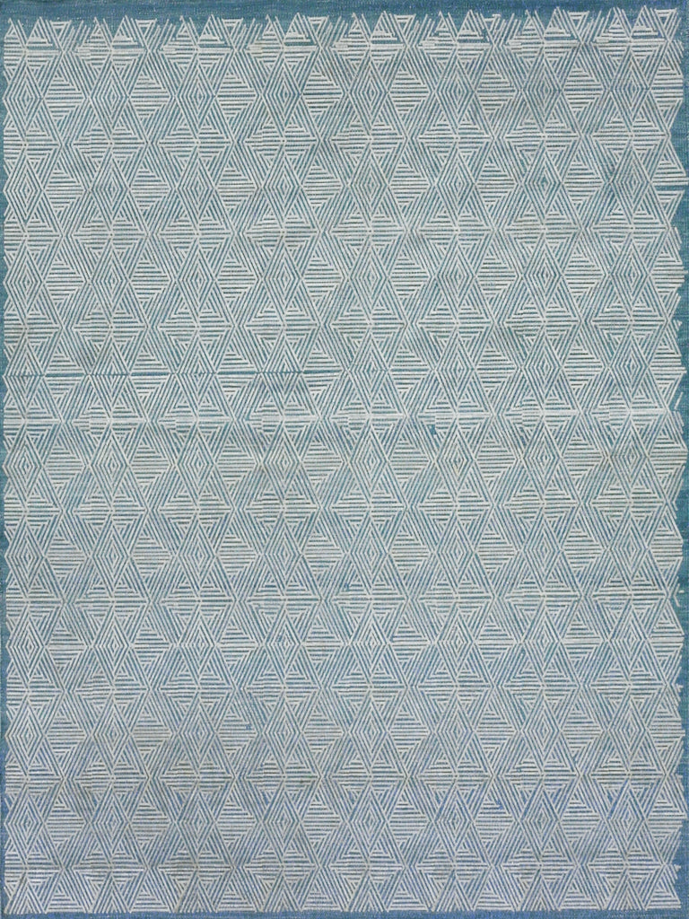 Exquisite Rugs Pavilion 2224 Blue/Silver Area Rug by The Met main image