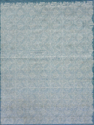 Exquisite Rugs Pavilion 2224 Blue/Silver Area Rug by The Met main image