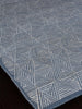 Exquisite Rugs Pavilion 2224 Blue/Silver Area Rug by The Met Corner Image