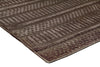 Exquisite Rugs Addison 2242 Brown Area Rug Corner Image