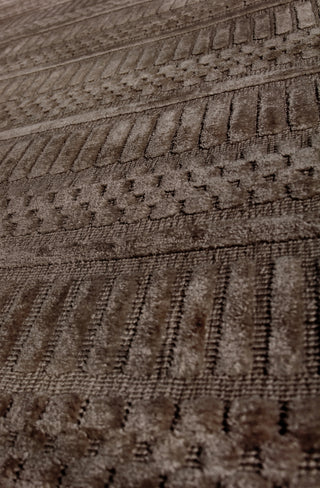 Exquisite Rugs Addison 2242 Brown Area Rug Lifestyle Image Feature