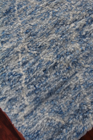 Exquisite Rugs Moroccan 2245 Blue Area Rug Closeup Image