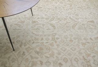 Exquisite Rugs Restoration 2254 Beige/Gold Area Rug Lifestyle Image Feature