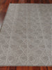 Exquisite Rugs Pavilion 2304 Gray Area Rug by The Met Closeup Image