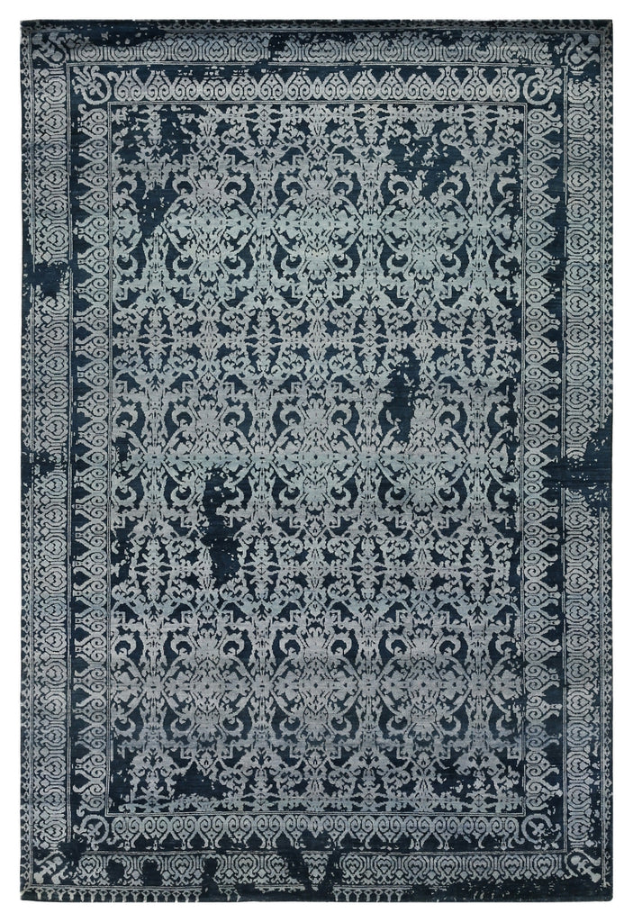 Exquisite Rugs Lexington 2380 Denim Blue/Light Blue Area Rug by The Met main image
