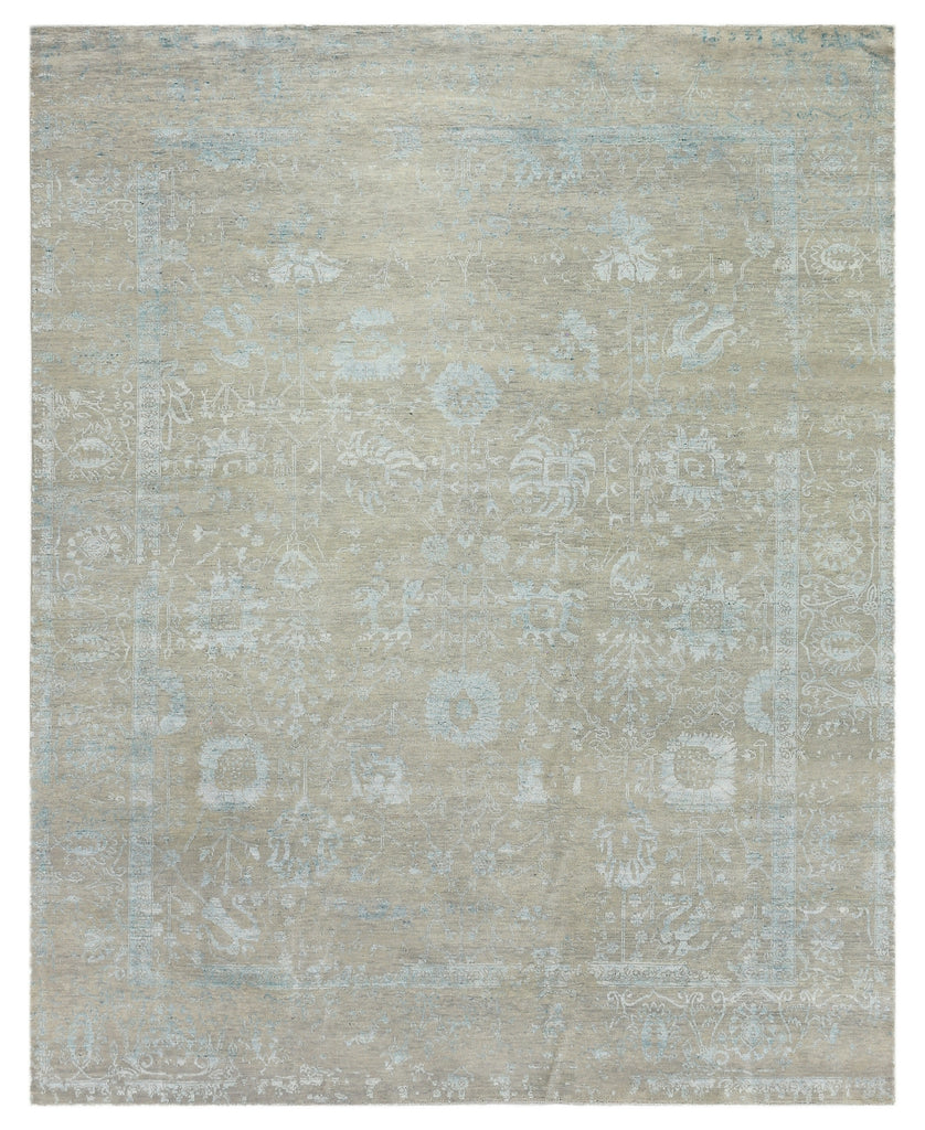 Exquisite Rugs Lexington 2384 Silver/Aqua Area Rug by The Met main image