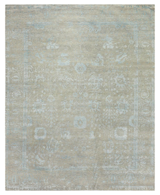 Exquisite Rugs Lexington 2384 Silver/Aqua Area Rug by The Met main image
