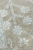 Exquisite Rugs Lexington 2384 Silver/Aqua Area Rug by The Met Closeup Image