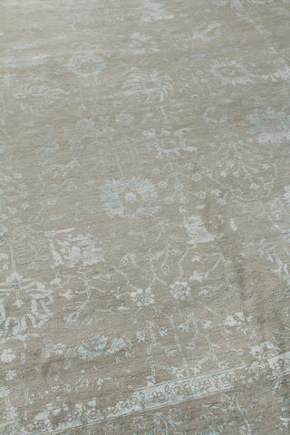 Exquisite Rugs Lexington 2384 Silver/Aqua Area Rug by The Met Detail Image