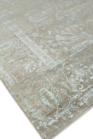 Exquisite Rugs Lexington 2384 Silver/Aqua Area Rug by The Met Lifestyle Image Feature