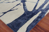 Exquisite Rugs Space Age 2426 Gray/Royal Blue/Navy Area Rug Corner Image