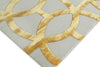 Exquisite Rugs Metro Velvet 2428 Gold/Beige Area Rug by The Met Corner Image
