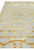 Exquisite Rugs Metro Velvet 2428 Gold/Beige Area Rug by The Met Closeup Image