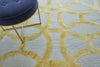 Exquisite Rugs Metro Velvet 2428 Gold/Beige Area Rug by The Met Lifestyle Image Feature
