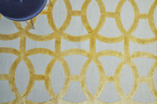 Exquisite Rugs Metro Velvet 2428 Gold/Beige Area Rug by The Met Detail Image