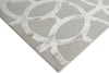 Exquisite Rugs Metro Velvet 2429 Silver/Beige Area Rug by The Met Corner Image
