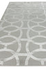 Exquisite Rugs Metro Velvet 2429 Silver/Beige Area Rug by The Met Closeup Image