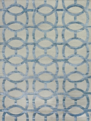 Exquisite Rugs Metro Velvet 2430 Light Beige/Light Blue Area Rug by The Met main image