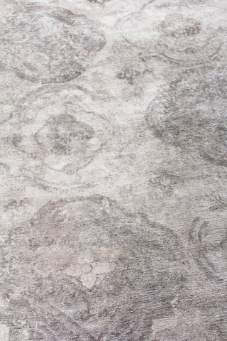 Exquisite Rugs Antique'd Silk 2431 Beige/Ivory/Gray Area Rug Lifestyle Image Feature