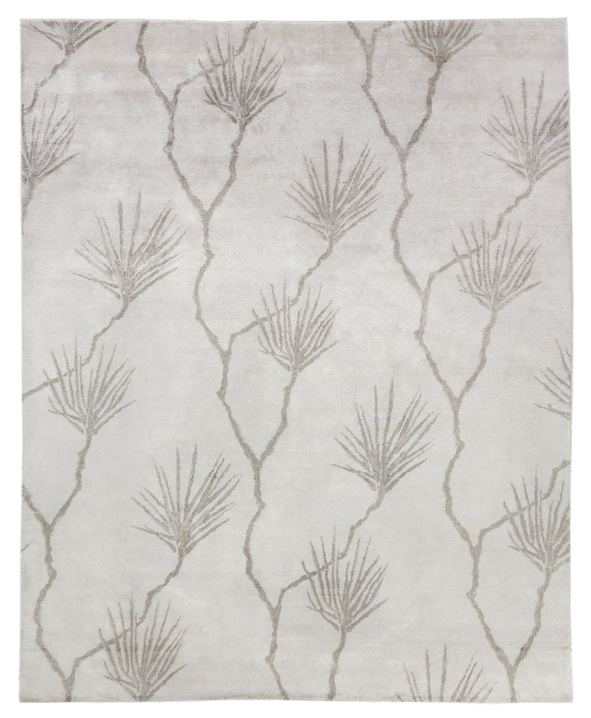 Exquisite Rugs Antique'd Silk 2432 Beige/Gray Area Rug main image