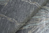 Exquisite Rugs Antique'd Silk 2433 Dark Gray/Gray Area Rug Corner Image