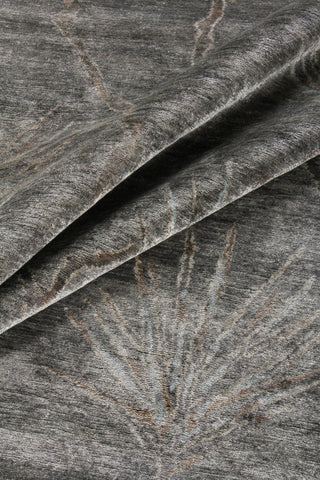 Exquisite Rugs Antique'd Silk 2433 Dark Gray/Gray Area Rug Closeup Image