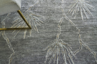 Exquisite Rugs Antique'd Silk 2433 Dark Gray/Gray Area Rug Pile Image