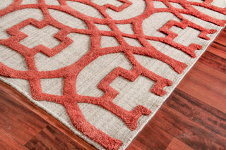 Exquisite Rugs Windsor 2455 Rust/Gray Area Rug Corner Image