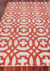 Exquisite Rugs Windsor 2455 Rust/Gray Area Rug Closeup Image