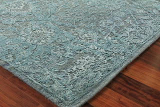 Exquisite Rugs Meena 2466 Blue/Light Blue Area Rug Corner Image