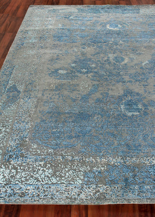 Exquisite Rugs Maison 2470 Gray/Blue Area Rug Closeup Image