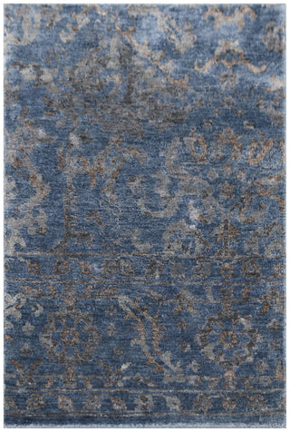 Exquisite Rugs Beverly 2484 Blue Area Rug Corner Image