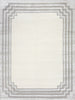 Exquisite Rugs Vero 2501 Ivory/Silver/Dark Gray Area Rug by The Met main image