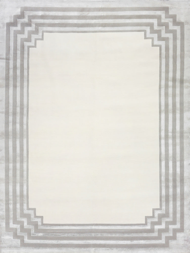 Exquisite Rugs Vero 2501 Ivory/Silver/Dark Gray Area Rug by The Met main image