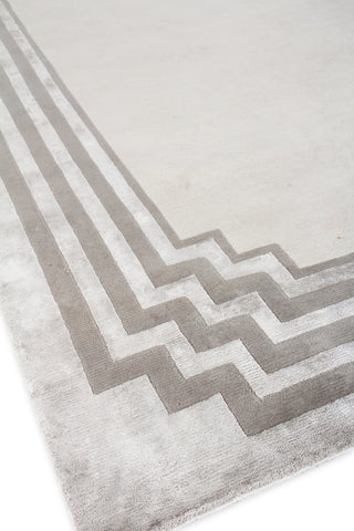 Exquisite Rugs Vero 2501 Ivory/Silver/Dark Gray Area Rug by The Met Detail Image