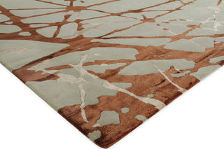 Exquisite Rugs Space Age 2503 Copper/Ivory Area Rug by The Met Corner Image