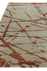 Exquisite Rugs Space Age 2503 Copper/Ivory Area Rug by The Met Pile Image