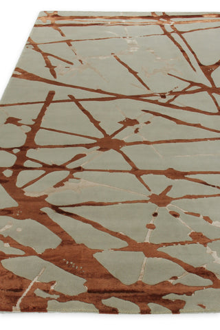 Exquisite Rugs Space Age 2503 Copper/Ivory Area Rug by The Met Pile Image