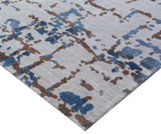 Exquisite Rugs Antolini 2510 Ivory/Blue Area Rug Corner Image